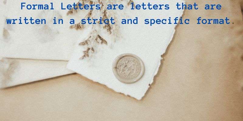 Writing Formal Letter Format